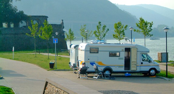 Campsite for caravans